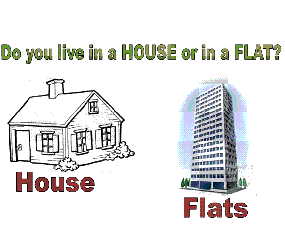 She live in a flat. Дом Flat. Where do you Live in a House or in a Flat?. Living in Flat or a House. Различие Home и House.
